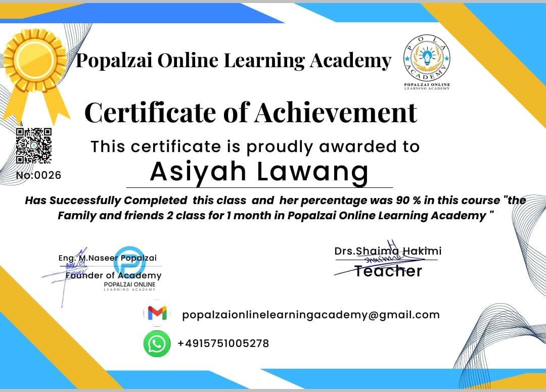 Certificate Example 3